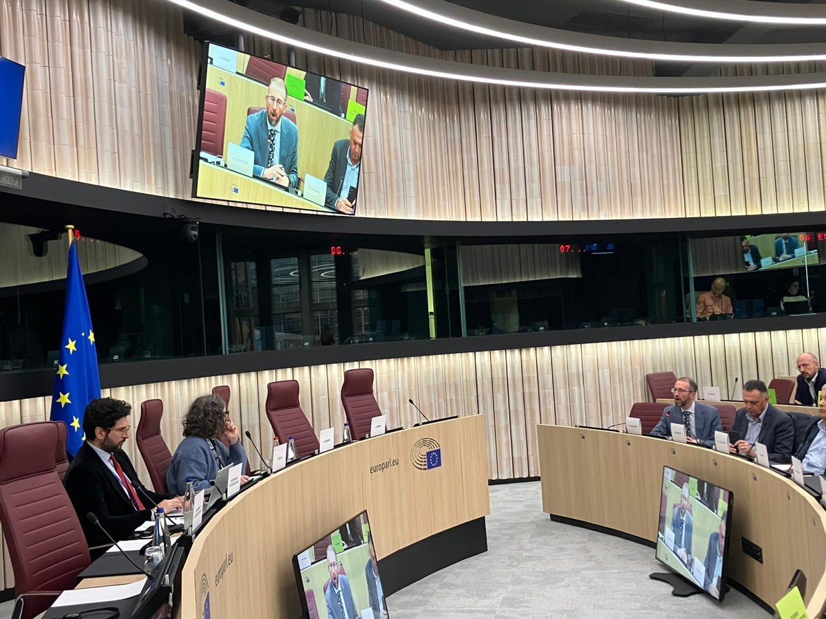 UNRWA_EU's tweet photo. Today @MarcLassouaoui met members from @Europarl_EN’s Delegation to Palestine #DPAL.
A timely discussion on the situation in the oPt & @UNRWA's role, whose ability to deliver aid and restart public services is central to a successful "day after" in #Gaza. https://t.co/tbtojA6Y9M