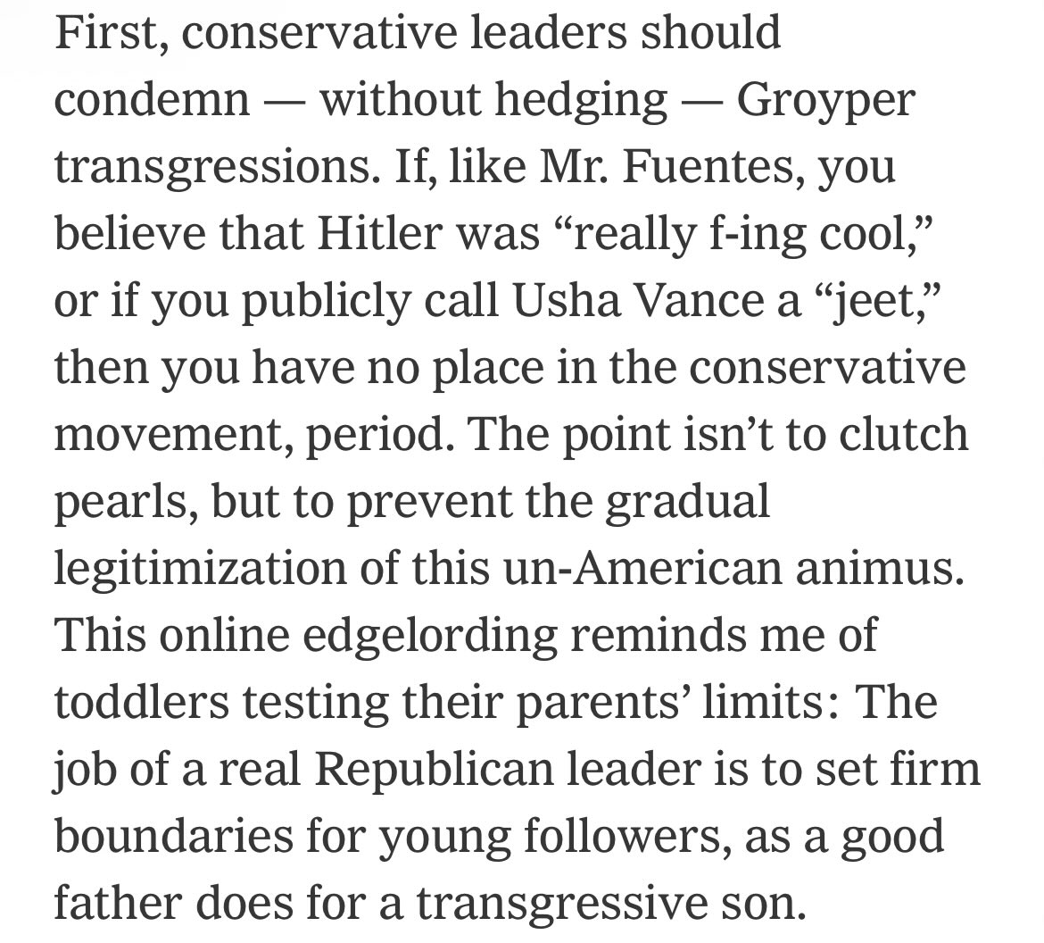 ChiefTrumpster's tweet image. Wow. 

@VivekGRamaswamy just attacked @NickJFuentes and the Groypers in a NYT piece called, “What is an American.”

I’m sure this will not backfire!