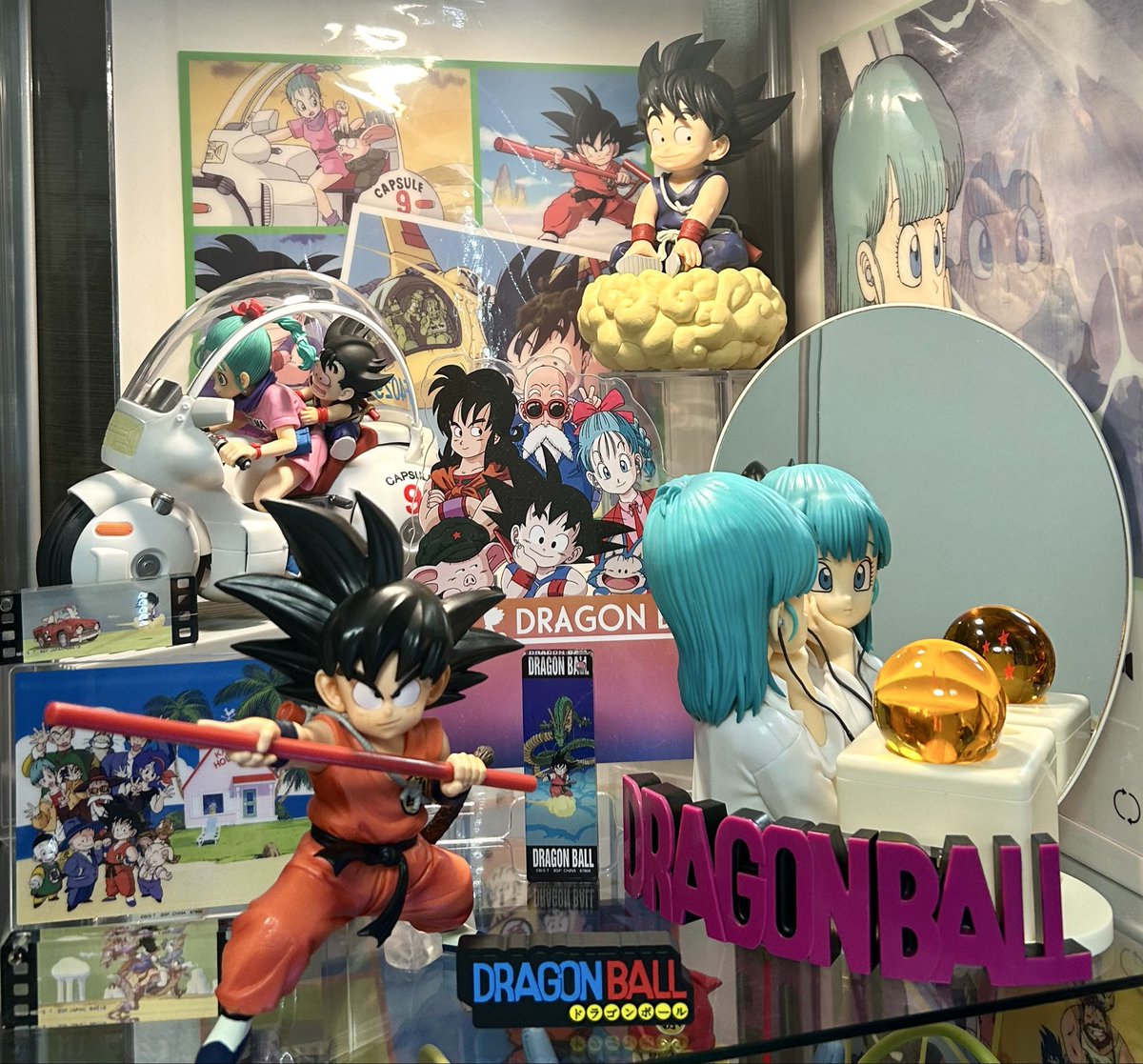 OPディスプレイ3種✨ アクスタ追加して完成！ GTのフィギュアも待ってます…