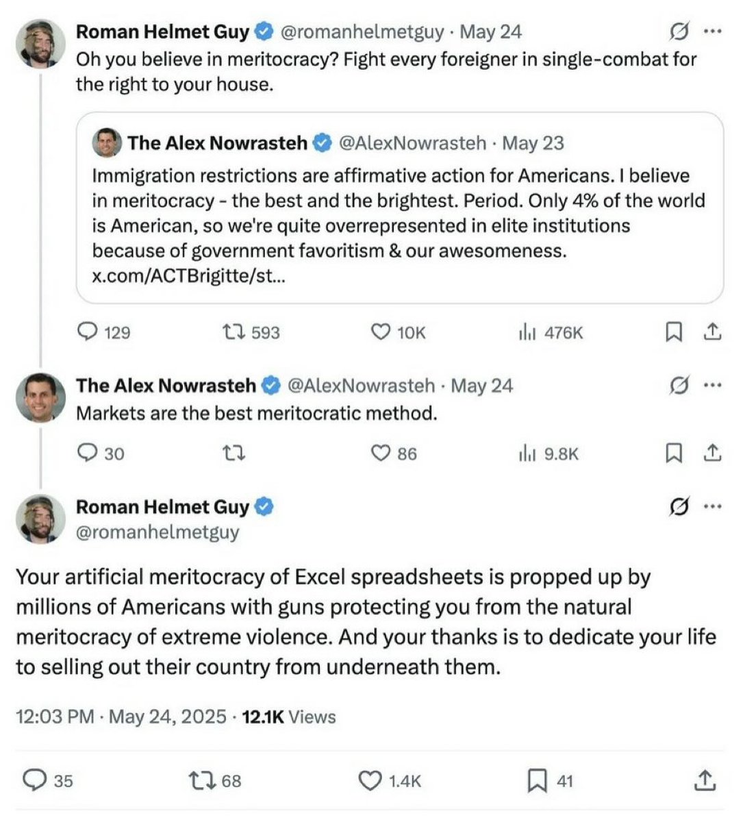 Babygravy9's tweet image. One of the great Twitter exchanges.