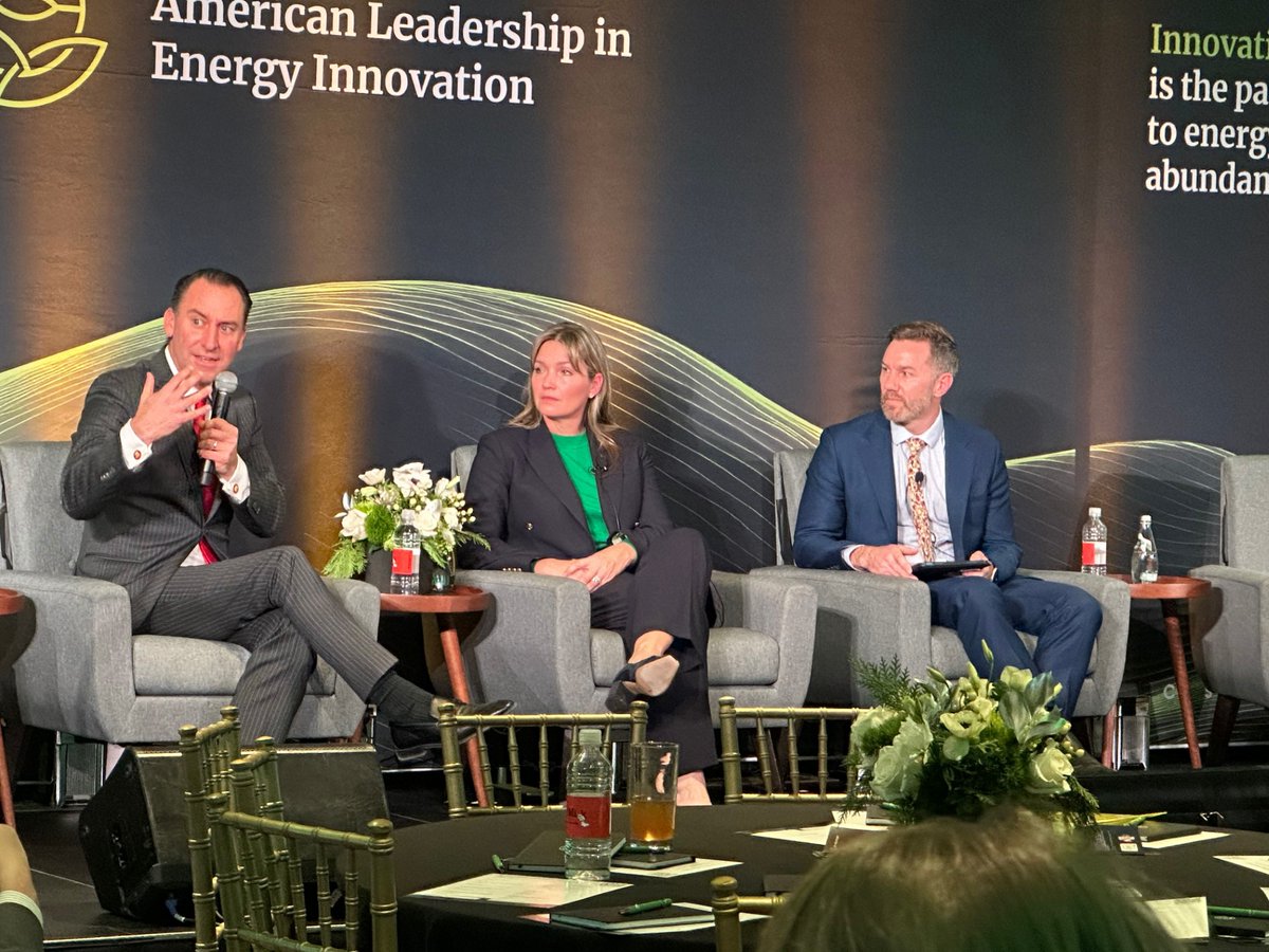 Ann Bluntzer Pullin, PhD (@HammInstitute) spoke at <a href="/C3SolutionsNews/">Conservative Energy & Climate Solutions</a>’ American Leadership in Energy Innovation Summit in DC with Jarrod Agen (NEDC), moderated by Nick Loris. They discussed what it takes to sustain American energy dominance, including reliable, affordable power,