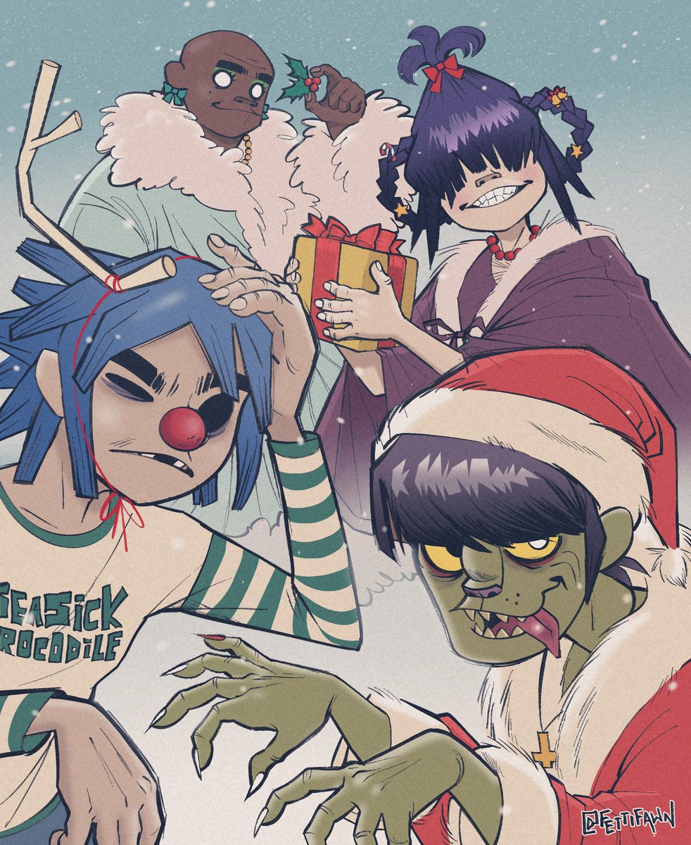 Grinchrillaz ! #Gorillazfanart #gorillaz