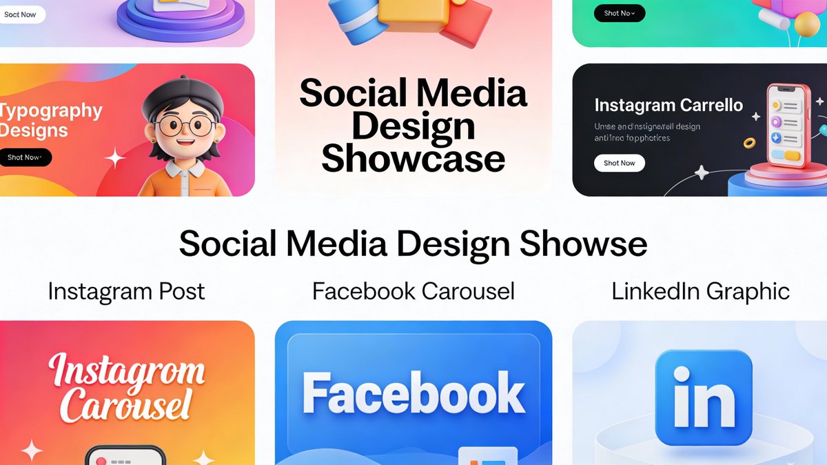 Social doesn't scroll itself.
Good graphics stop the scroll. We create social media content that works for Instagram, Facebook, LinkedIn, and beyond.