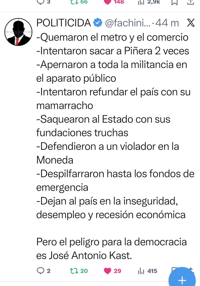 juanari72798432's tweet image. Sinceramente deseo que hagan la autocrítica tanto en beneficio de ustedes como para Chile #GobiernoDeFarsantes #boricelerrordechile