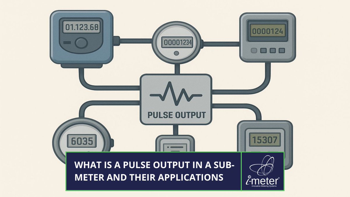 Pulse outputs are used in metering when the direct reading of the dial is either not possible or not cost-effective, and the intent is to read the meter remotely. hubs.li/Q03YkdFN0