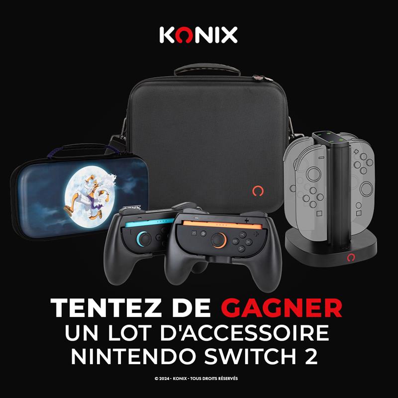 Micromania_Fr's tweet image. 🎮️ On vous propose de remporter tous les accessoires Konix nécessaires pour profiter de votre Nintendo Switch 2 au maximum 🔥 Et pour participer, c'est tout simple⤵️

🔴 Like⁣⁣⁣, RT &amp;amp; Follow @Micromania_Fr &amp;amp; @KonixInteract
🔴 Mentionne en réponse un ami avec #MicromaniaKonix
