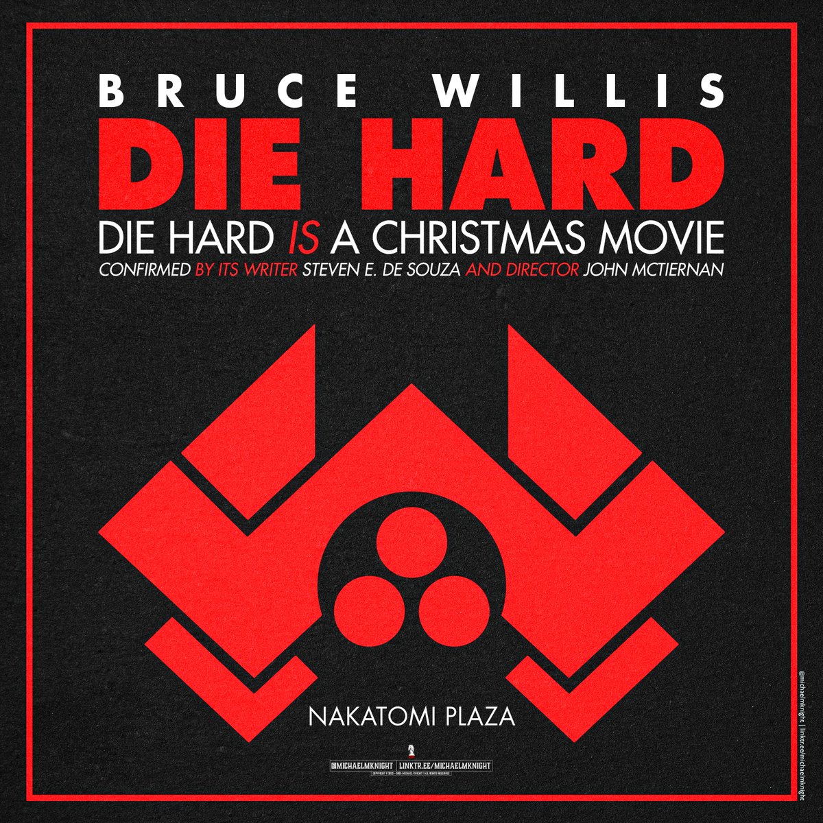 michaelmknight's tweet photo. Die Hard IS a Christmas Movie.
https://t.co/J6CqrxNEHO
#DieHardIsAChristmasMovie #diehard #diehard2 #Movie #Film #tvshow #TVseries #vfxartist #fvx #christmas #christmasmovie #Christmas2025 https://t.co/GgnQQLSzXG