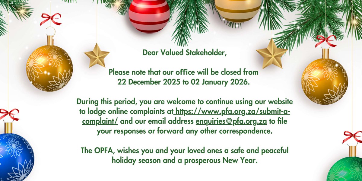 OPFA South Africa tweet media