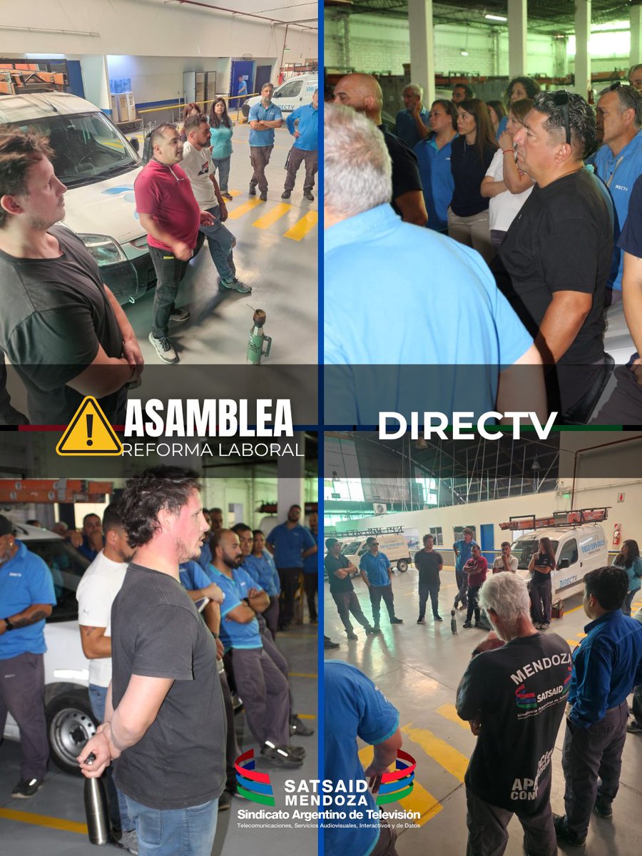 Trabajadores y trabajadoras de DIRECTV participaron de la asamblea informativa acerca del proyecto de REFORMA LABORAL que  amenaza sus derechos fundamentales. 
Es importante participar de la marcha convocada para mañana, para defender el TRABAJO de las y los argentinos.