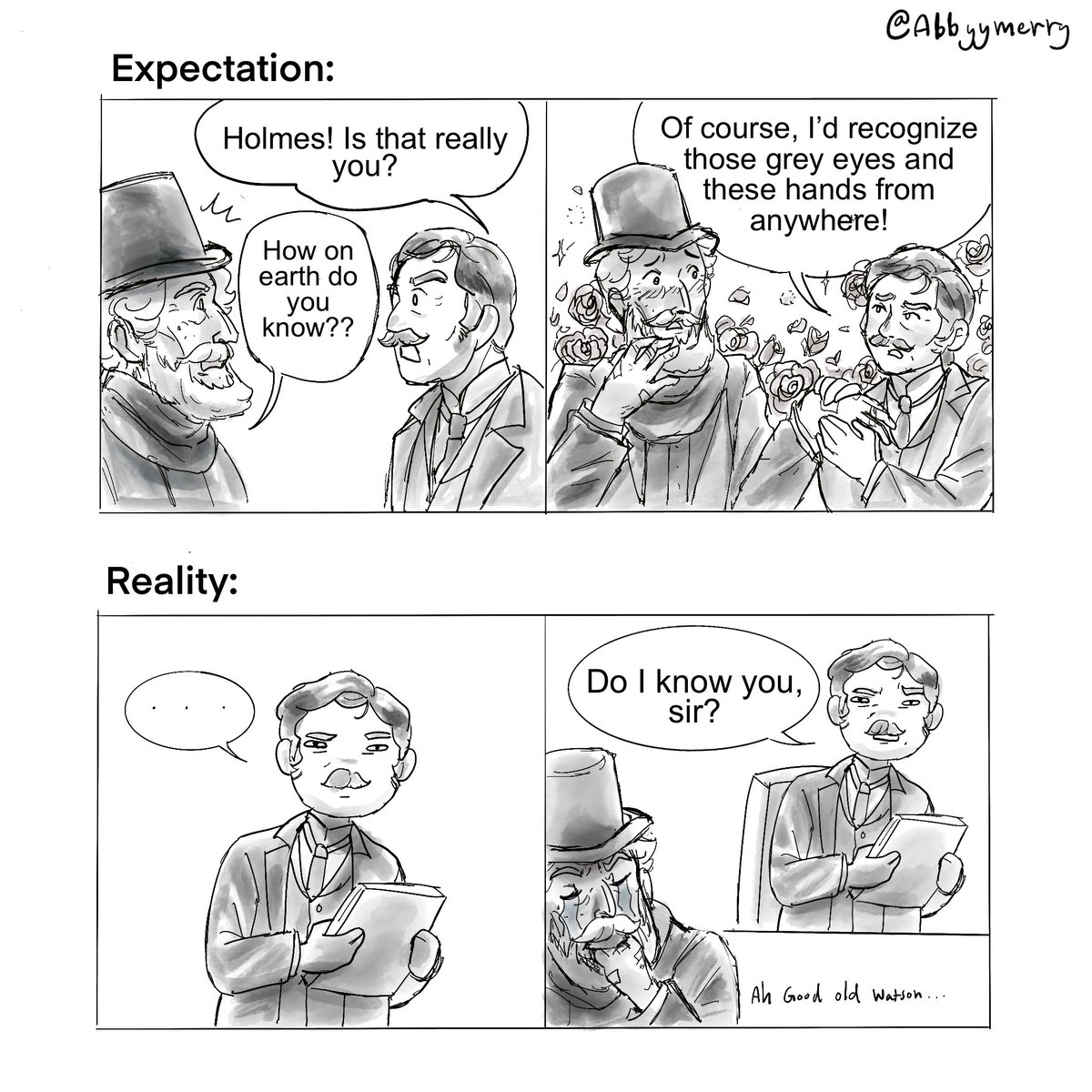 Sorry, Holmes, your man is a bit slow. #acdholmes