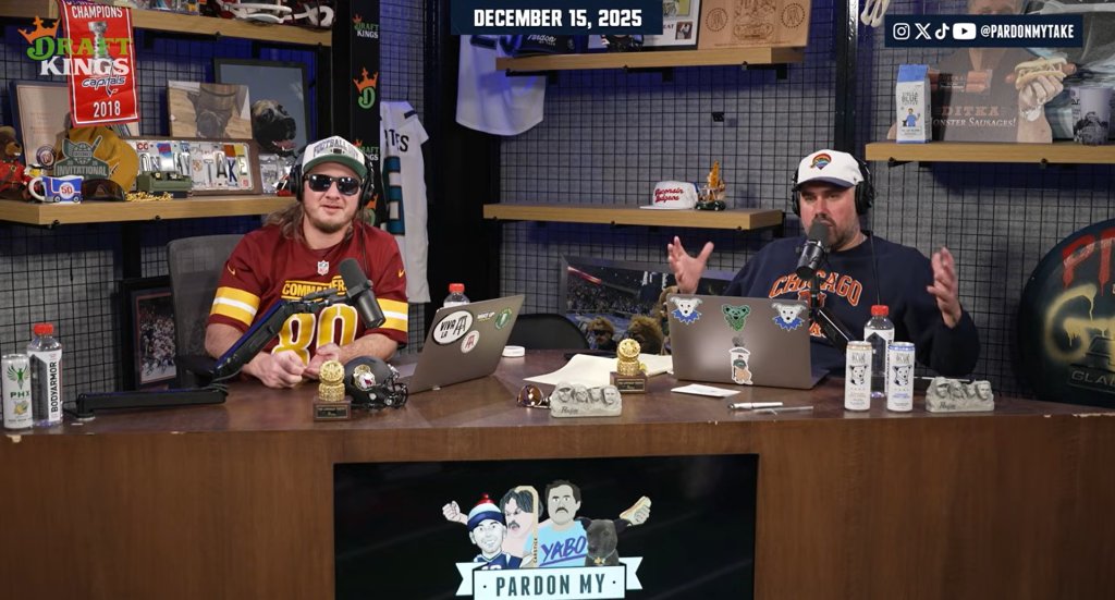 awfulannouncing's tweet photo. ‘Pardon My Take’ moving to Netflix in 2026 https://t.co/7gEAGuII0J https://t.co/BydAfuPeDF