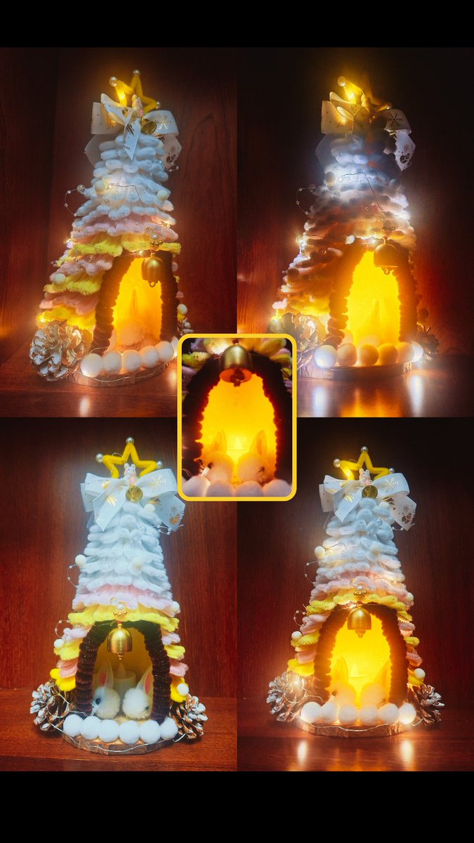 PandaBun313's tweet photo. My handmade christmas tree 🥹🥹
#christmas #christmastree #velvetwire #diy #craft https://t.co/UcwnZdxReu