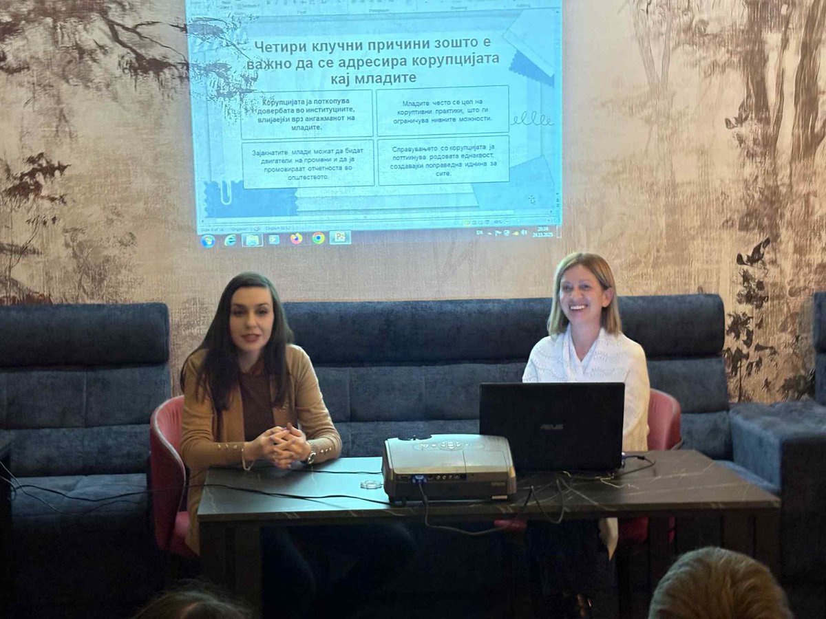 Youth voices are getting louder! 📢 Today’s debate in Strumica proved that young people are ready to lead the fight against corruption. Proud to see such active engagement!

Big thanks to <a href="/CanadaSerbia/">Canada in Serbia</a> &amp; OŽS Strumica