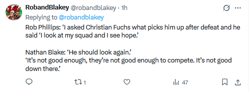 1912Exiles's tweet image. Ouch.

@robandblakey
#ncafc 🧡🖤