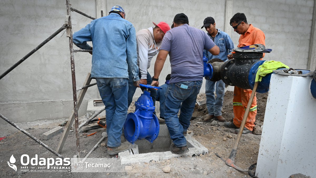 AyuntaTec2025's tweet photo. Continuan los trabajos de obra civil en el Pozo Urbi Villa del Campo e iniciamos las labores de desfogue del tren de descarga del pozo de agua potable, como parte de su futura integración al sistema.

#ODAPASTecámac #AguaParaTodos #InfraestructuraHidráulica #Tecámac https://t.co/g8NdJGyRpE