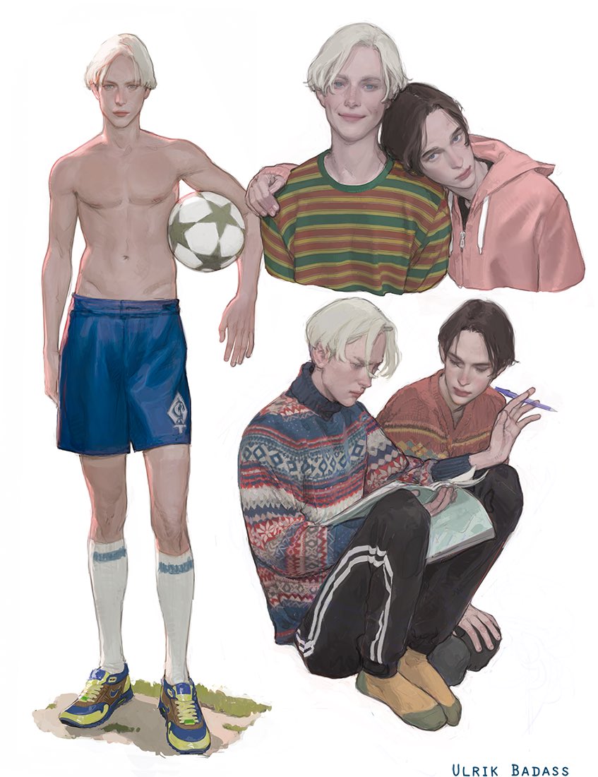 They’re brothers, and they don’t know yet that they’re going to fight ( ´◔‿◔)
#ocart