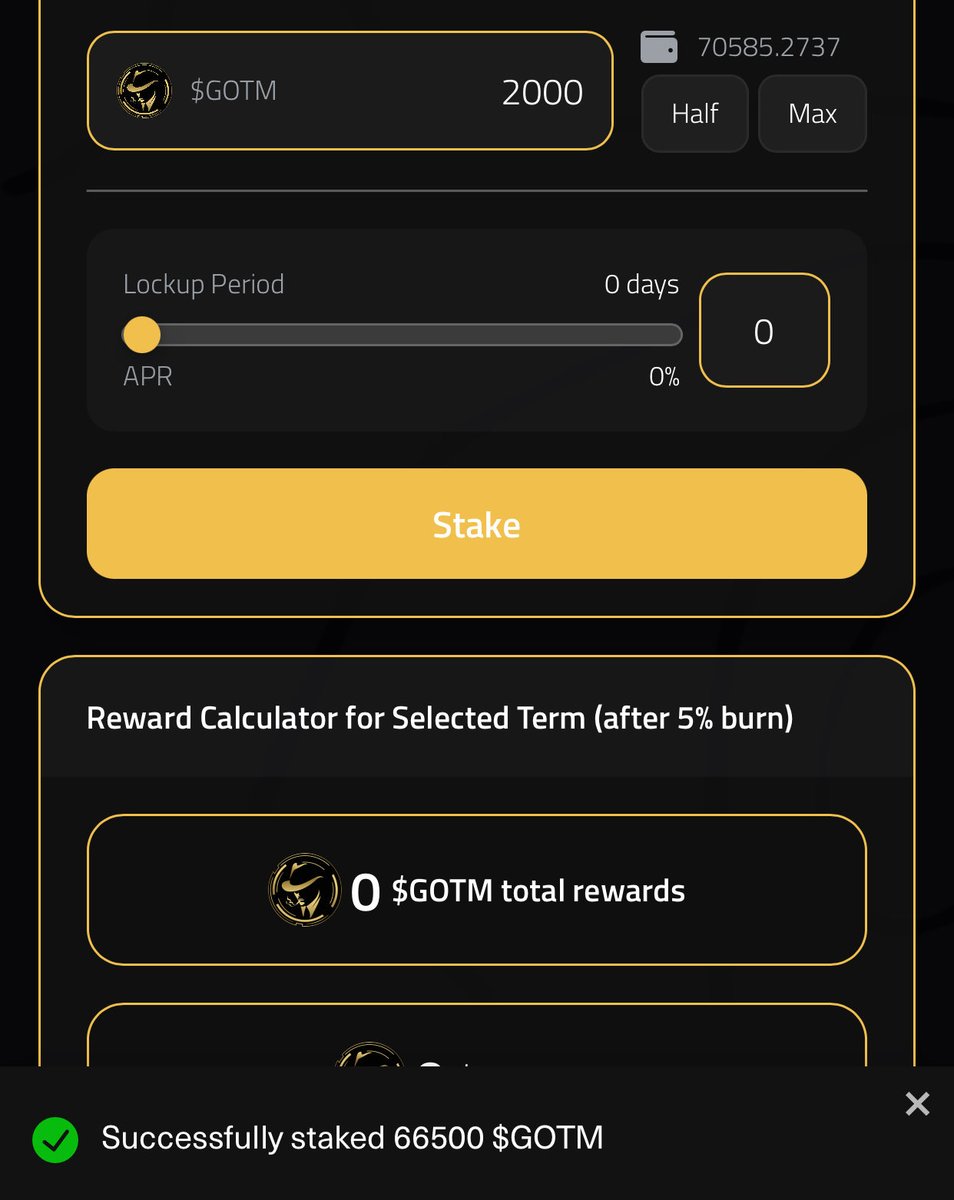 Late GM CT 

I max staked my $GOTM won from <a href="/GAINZNFTs/">GAINZ</a> wheel 1 , that’s 4years and got myself on the conviction wheel 3 …
Loads of NFTs to be won ..
LFGainz !