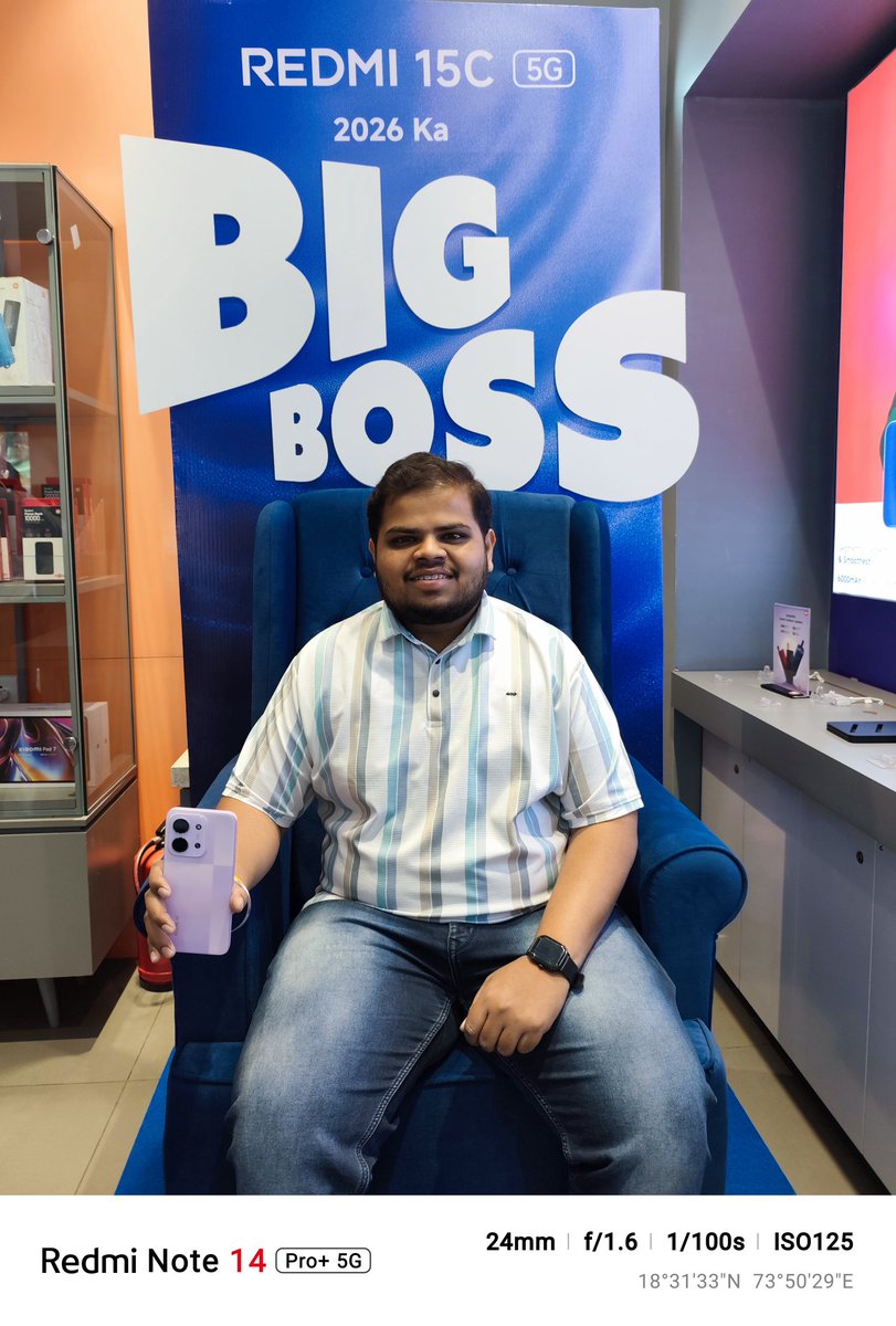 MayurS5675's tweet image. Had an incredible time at the #XFCPune meetup checking out the #Redmi15C 5G. Between the 120Hz smoothness and that killer Royale design, it’s easy to see why this is the #2026KaBigBoss. 👑 📱