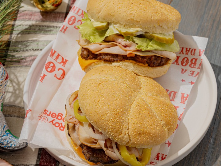 Two is better than one. 😋2 for $7 Double R Bar Burgers today, 12/17! 🍔🔥Use Promo Code: RRBAR or mention offer in store!