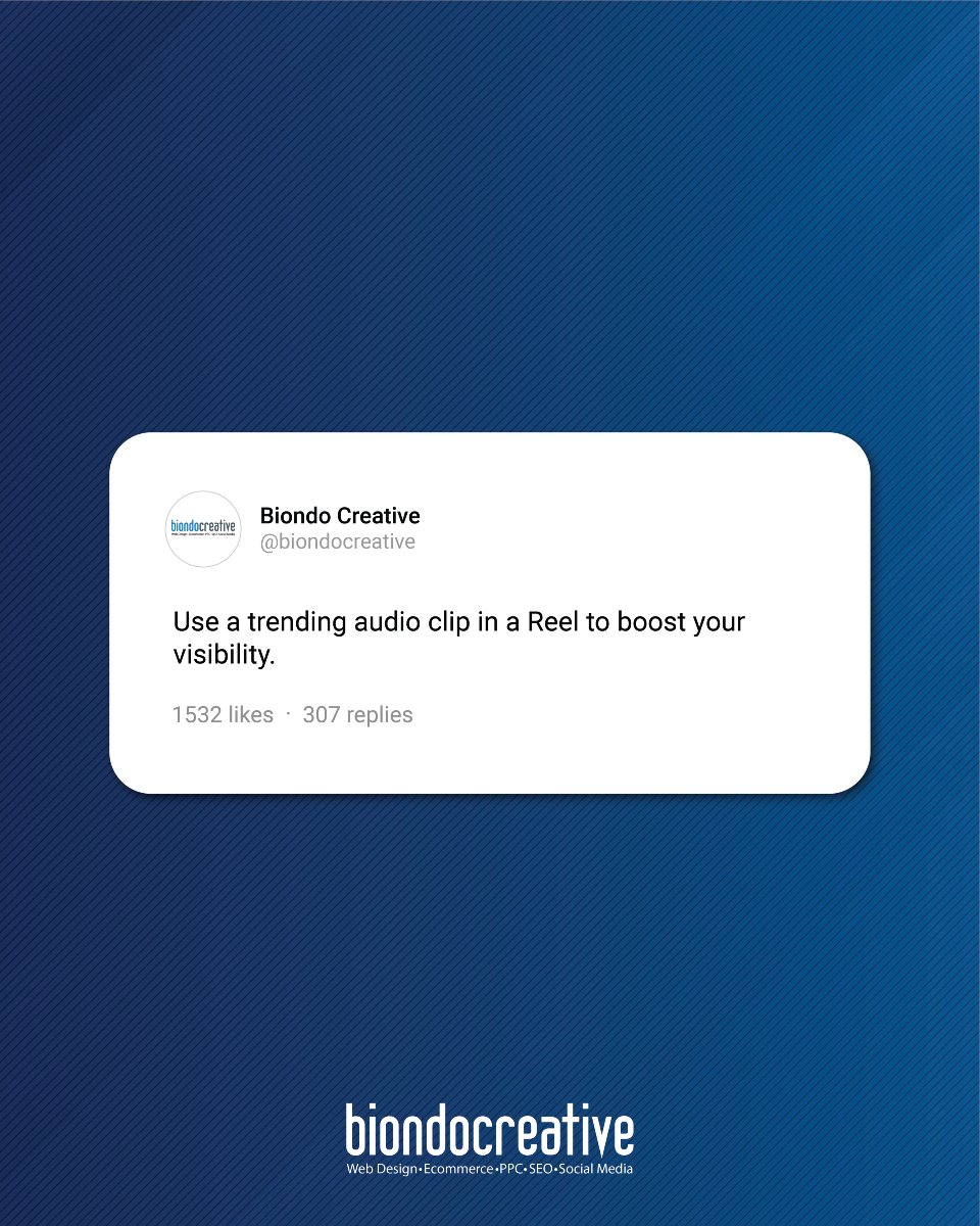 Ride a trending audio wave in a Reel—visibility spikes fast. Blog link in bio!
#reelhacks #phillysmallbiz #trendboost #getseen #biondocreative #creativematters