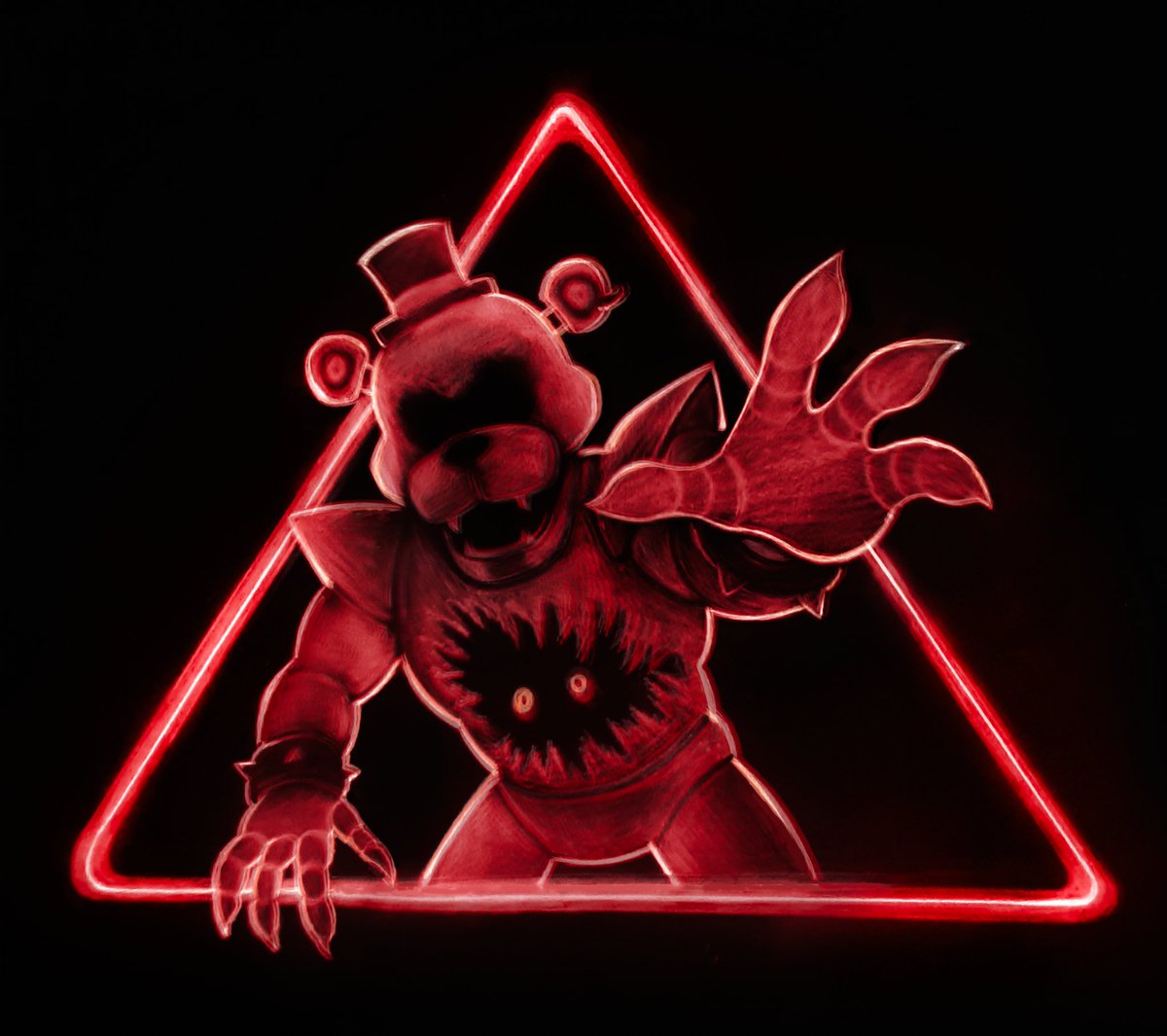 the_first_paper's tweet image. A Breach In Security 

#fnaf #fnafart #freddyfazbear #fanart  #fivenightsatfreddys #fnafsecuritybreach #fnafsb #securitybreach #collateralchasm