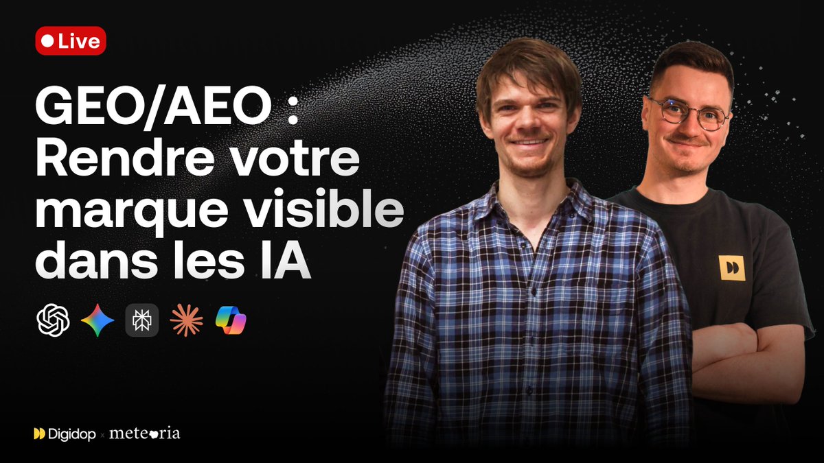 All brands now know that AI plays a role in how they are discovered and potentially chosen.
But how does this “black box” really work? And what’s actually working ?

Discover more in tomorrow’s live with our guest <a href="/IdrissKhouader/">Idriss Khouader</a>, expert on the topic.

👉 youtube.com/watch?v=qvqGWq…