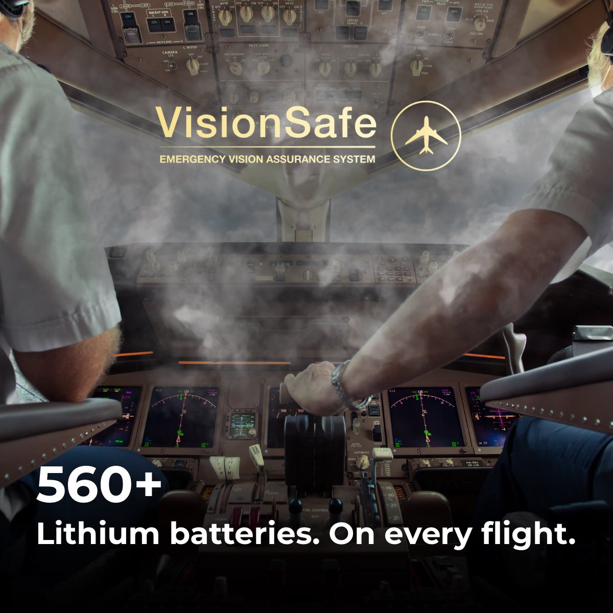 560 lithium batteries are onboard every flight.
And it only takes one to change everything.

Between passengers, crew devices, cargo, and equipment, the average commercial flight carries 560+ lithium batteries.

Most flights are uneventful.
Most batteries cause no issues.

Until