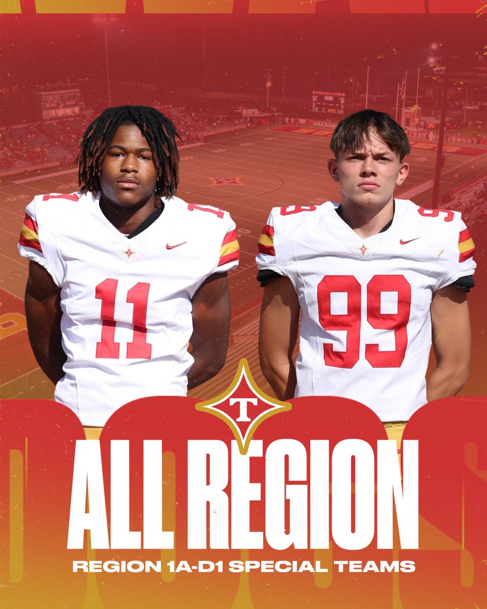 TvilleDogsFB's tweet image. Congratulations to our players selected to the 2025 All-Region Team!