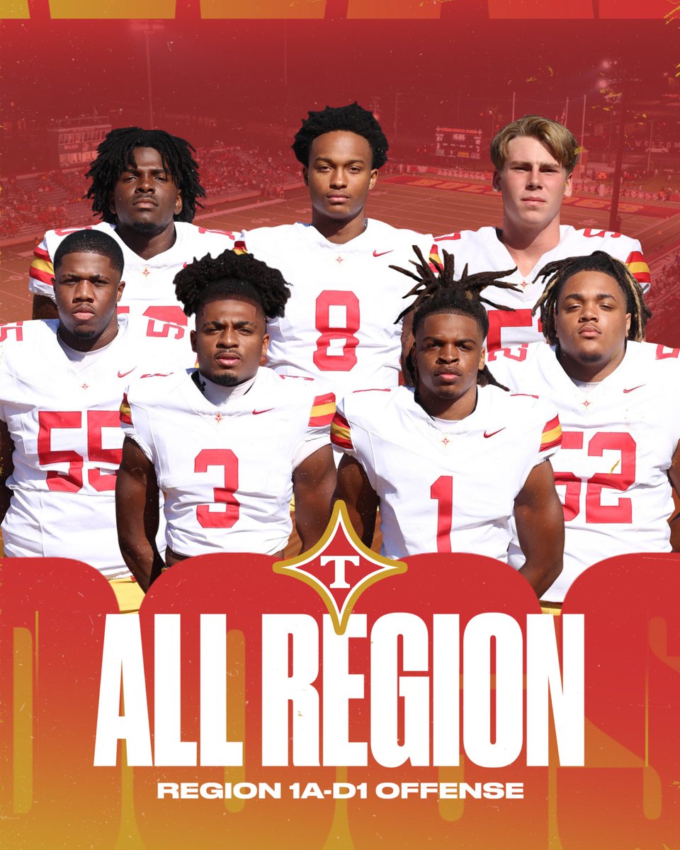 TvilleDogsFB's tweet image. Congratulations to our players selected to the 2025 All-Region Team!
