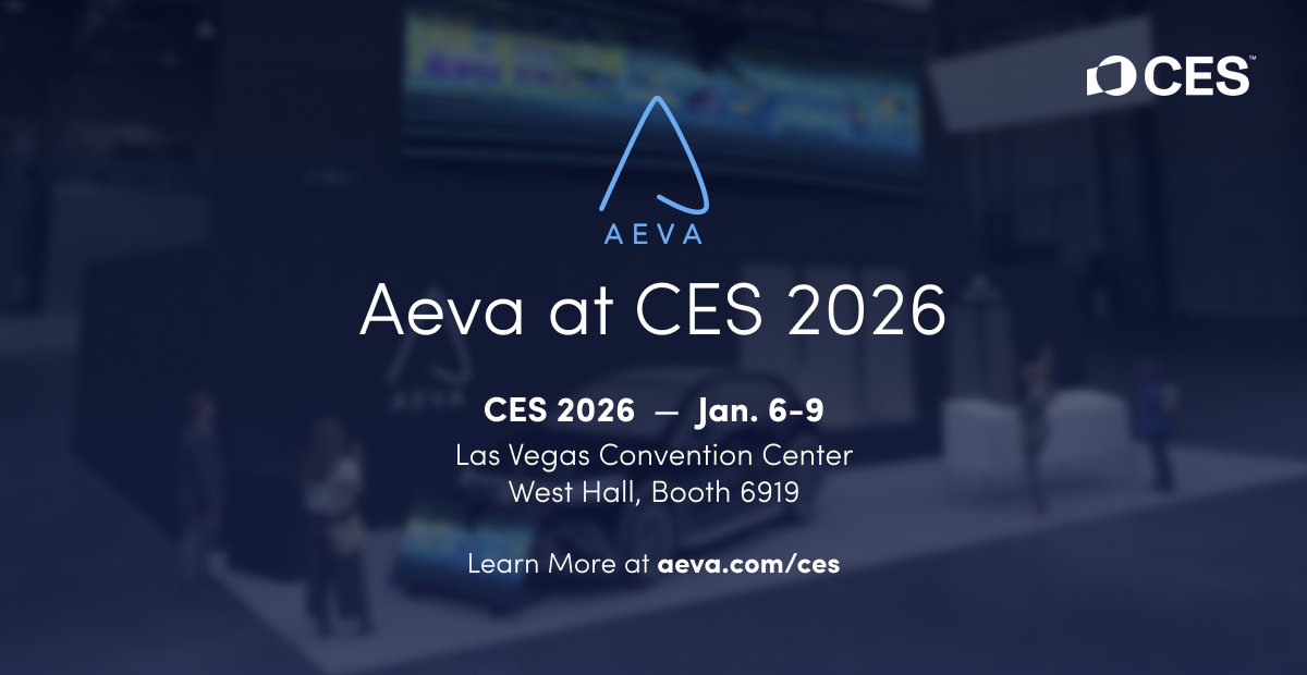 At #CES2026, we are showcasing the next wave of sensing and perception — including a passenger OEM vehicle with windshield-integrated 4D LiDAR and a new sensor for Physical AI. Come see how our 4D LiDAR perception platform is powering safer, smarter automotive, robotics,