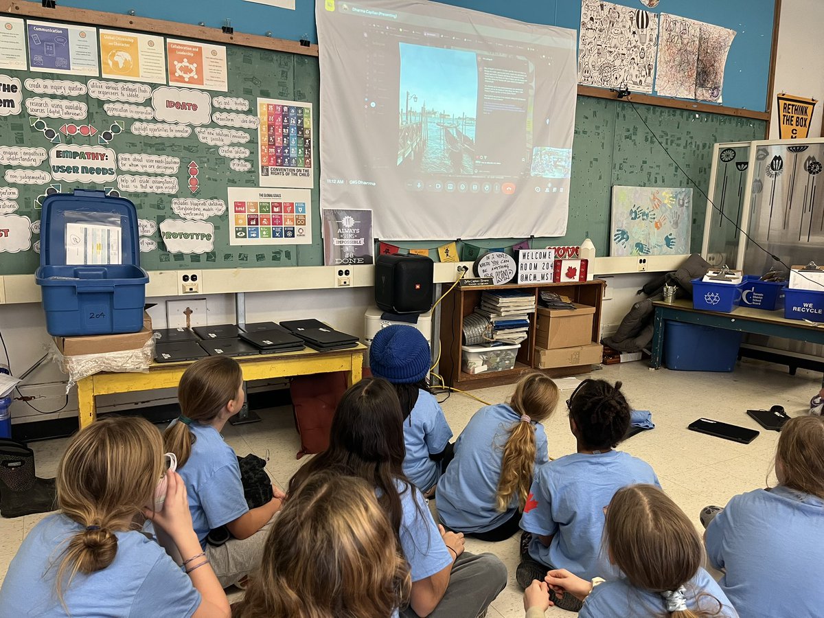 McM_MsT's tweet photo. An honour listening to Dharma our #GirlsWhoGame guest speaker share her journey in education &amp; career; encourages girls to seek opportunities, take on new experiences &amp; support each other starting in elementary &amp; keep going🤩 #GameOn🎮 #TransformEDU @PlayCraftLearn #MinecraftEDU https://t.co/R7w5h5Xbjf