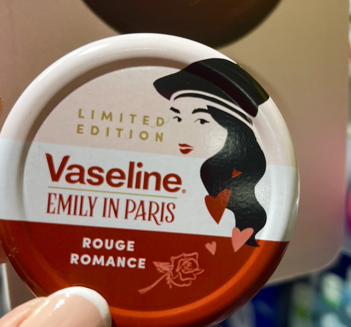 Ooh la la! Say Au Revoir to dry lips with this cute Ltd edition Vaseline x 
Emily in Paris!  🇫🇷♥️💋
<a href="/BootsUK/">Boots</a> <a href="/superdrug/">Superdrug</a> <a href="/waitrose/">Waitrose & Partners</a>
<a href="/VaselineUK/">Vaseline UK</a> <a href="/netflix/">Netflix</a> 
#vaseline #emilyinparis #lips #giftideas