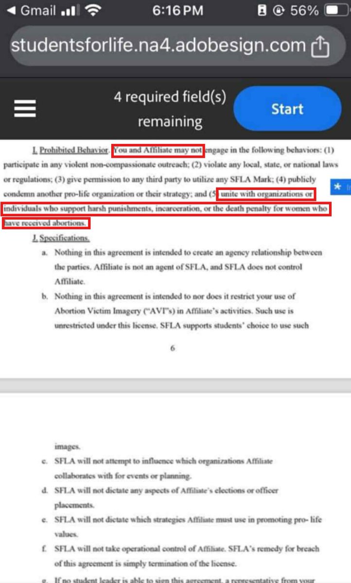 AbolitionRising's tweet photo. Students for Life went "undercover" to expose the thing that they themselves are causing to continue.

Don't believe me? Receipts below.

Screenshot 1) They refused to endorse a candidate who answered "incorrectly" on their candidate survey, because he believed prenatal murder should be prosecuted as murder. So in other words, they tell candidates they won't be endorsed if they support the abolition of abortion.

Screenshot 2) They say in their rules for new campus chapters, that they cannot unite with people who... want abortion to be abolished. (Abolition = Criminalization)

Screenshot 3) In this U.S. President Candidate Survey, they push presidential candidates to "focus on the industry, not the mothers, who are second victims."

This doesn't even include the many efforts SFLA has made to directly kill bills that would abolish abortion in many states.

Please, Students for Life staffers and student leaders: hear us out.

You guys are making a video trying to "expose" the thing you're causing. You are preventing the abolition (criminalization) of abortion, which is the only thing that will stop the pill market. None of your bills, including your model legislation you pushed in Oklahoma, can stop these online pill sales. The federal government runs the postal service, not state governments. They don't have the jurisdiction.

But even if you magically got the moral monster you guys supported in the White House to enforce the Comstock Act, that wouldn't cause this to end.

You don't end an industry by going after the supply, you go after the demand.

Did making alcohol illegal cause it to stop flooding the markets? Of course not. We all know this. The only way to hurt the abortion pill market is by actually treating the crime of prenatal murder as murder, and prosecuting anyone who murders with the crime of murder.

However, you guys want to try and go after the supply (which you can't even do) and completely ignore the demand. You make excuses for the perpetrators and use your political influence to perpetuate their acquittal. This is what is causing the thing you are trying to "expose".

And even if you were able to magically eradicate the supply (which you will never do), abortions would remain at the same level they did previously, through a different method. The same way the "industry" shifted from brick and mortar to at-home pills, it would shift to new herbal concoctions being constantly worked on by various subreddits and Facebook pages at this very moment. Or maybe the demand would spur innovation, and surgical abortion could be done self-managed again, through tools purpose-built to make that easy. It would be a constant game of regulatory whack-a-mole, all the while millions of babies are being murdered at the same rate.

When you use your platform and make it seem like you have the correct answer to this problem, but you use that same platform and your influence to directly assist the thing actually causing the problem, you yourself are the problem.

So what is the solution? The solution is the simple abolition of abortion. Pro-lifers use the word "abolition", to mean "eradication", but they don't actually want to formally end it as a matter of law, which is what "abolition" means. You can't "end it as a matter of law" without criminalizing it, for all parties involved.

So students, abandon SFLA and join @SFAbolition.

As far as SFLA themselves, why not become abolitionists? Why not do what the Word of God says? Honestly, why not? Name us one legitimate obstacle to you on this.
