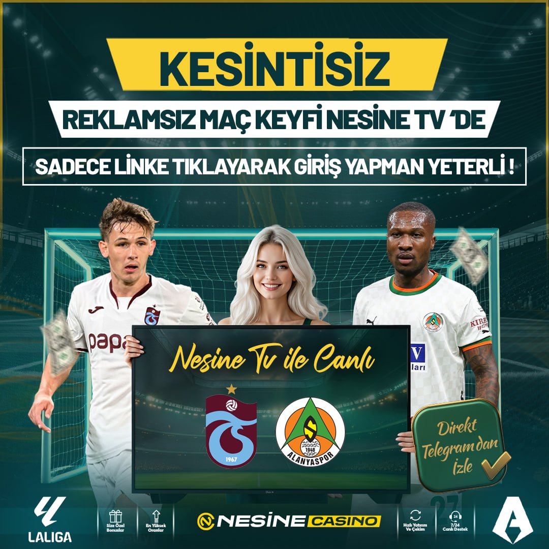 📹 Kesintisiz Yayının Keyfi Nesine TV  (t.me/nesinecasinotv)!📹

⚽️ #TSvALN Dev Maçı Kesintisiz ve Donmadan Hemen İzle! 'de

🔥Şimdi Tüm Ligler ve Süper Lig Maçları  ve Fazlası  Nesine TV  (t.me/nesinecasinotv)'de!🔥

🔗 GÜNCEL GİRİŞ  (t2m.io/nesinecasinoli…)