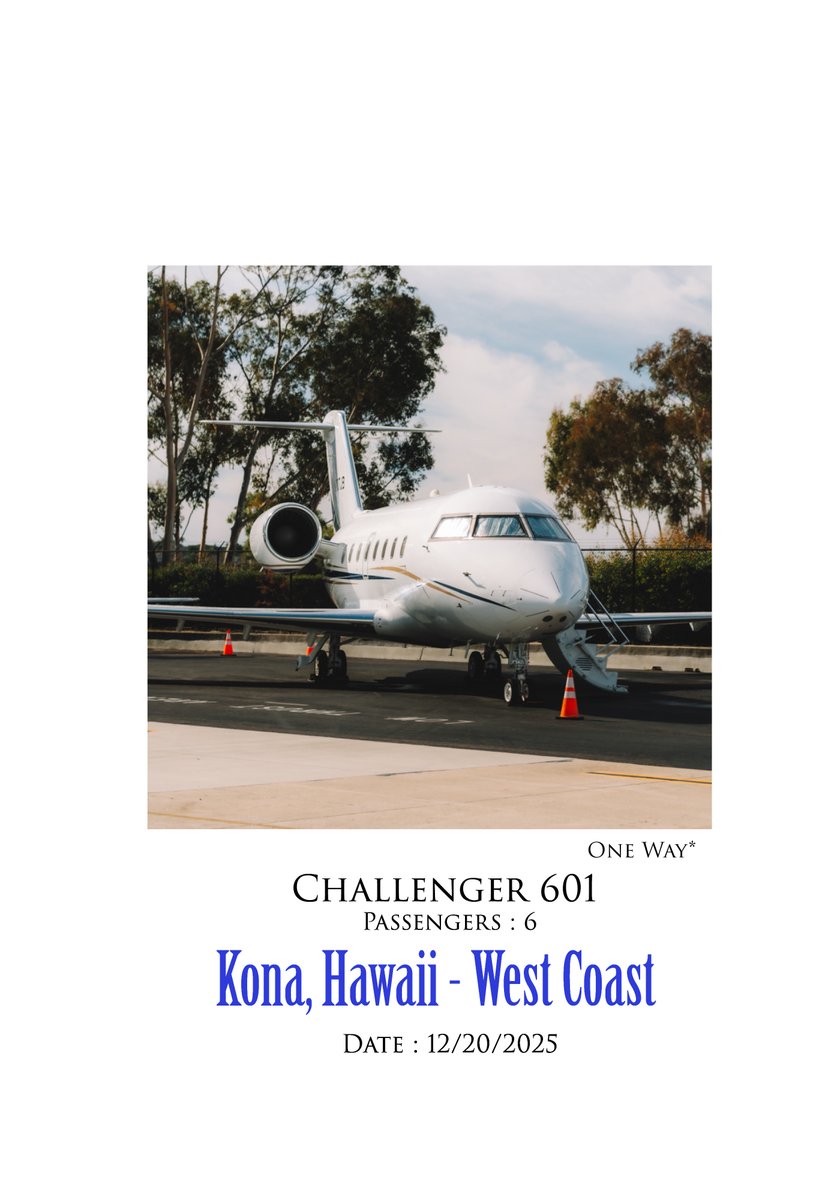 premier_charter's tweet image. Check out these one way flights for exclusive deals: 
CONTACT: charter@premieraircharter.com / (858) 381 3435

#Emptyleg #luxurytravel #privatejets #bizav #hawaii #Miami #sandiego #Kahulu #Kona