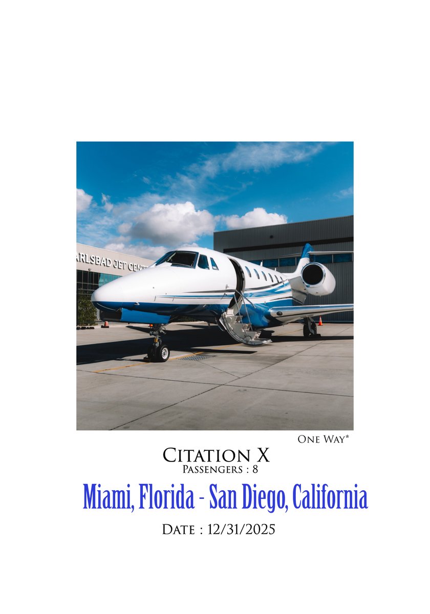 premier_charter's tweet image. Check out these one way flights for exclusive deals: 
CONTACT: charter@premieraircharter.com / (858) 381 3435

#Emptyleg #luxurytravel #privatejets #bizav #hawaii #Miami #sandiego #Kahulu #Kona