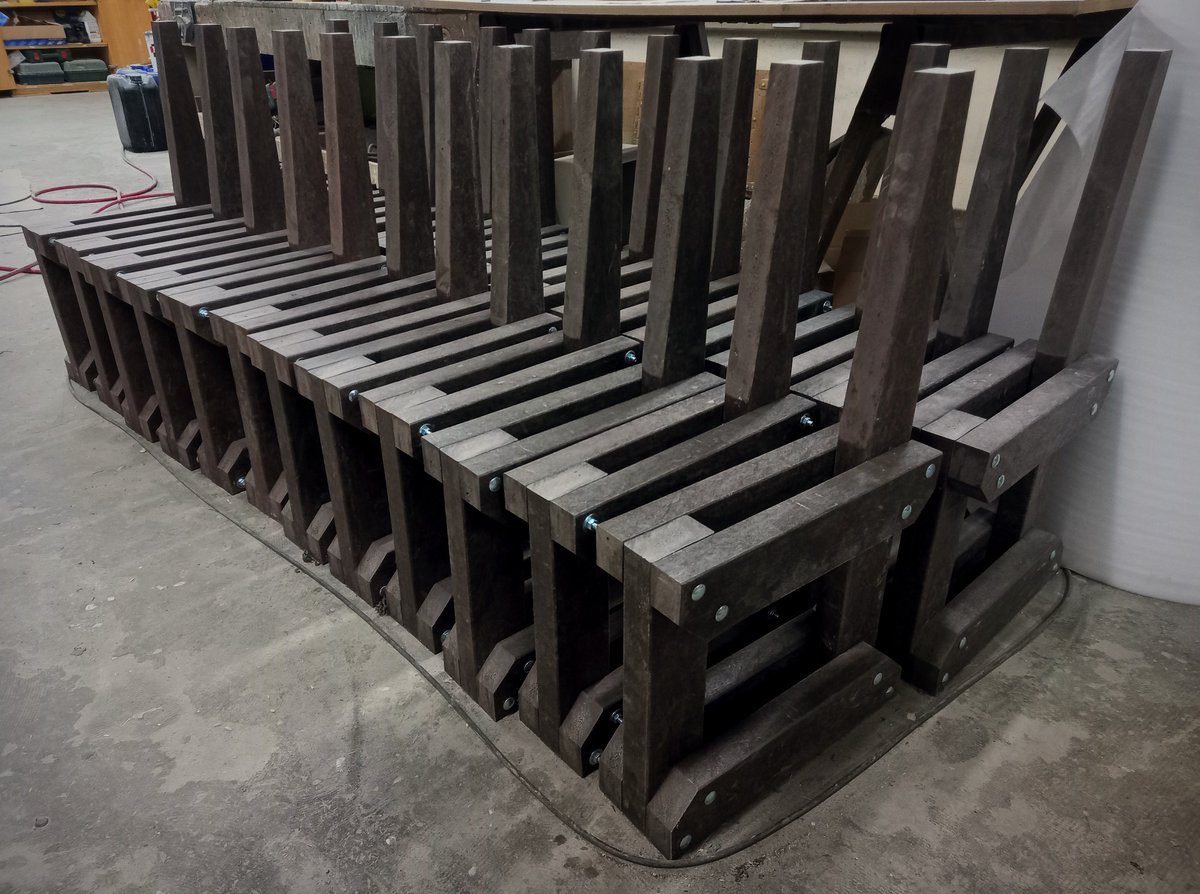 Strong, sustainable and in the works, our Medlock seat legs are ready for the next stage of production.

Find out more at neptunestreetfurniture.co.uk

#MedlockSeat #StreetFurniture #RecycledPlastic #MadeInBritain