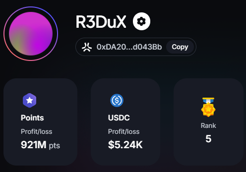 R3DuX_7's tweet photo. @MyriadMarkets Myriad already made me  5k but I wouldn't mind another $50 🤑 https://t.co/GkEddJjRFp