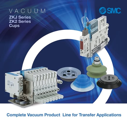 SMC's vacuum products are used to lift, hold, transfer, or position objects by creating negative pressure (vacuum) that grips parts securely. They’re common in automation, robotics, packaging, assembly, and material handling.

ow.ly/jo3z50XL0Tw 800.660.0733 #pnuematic