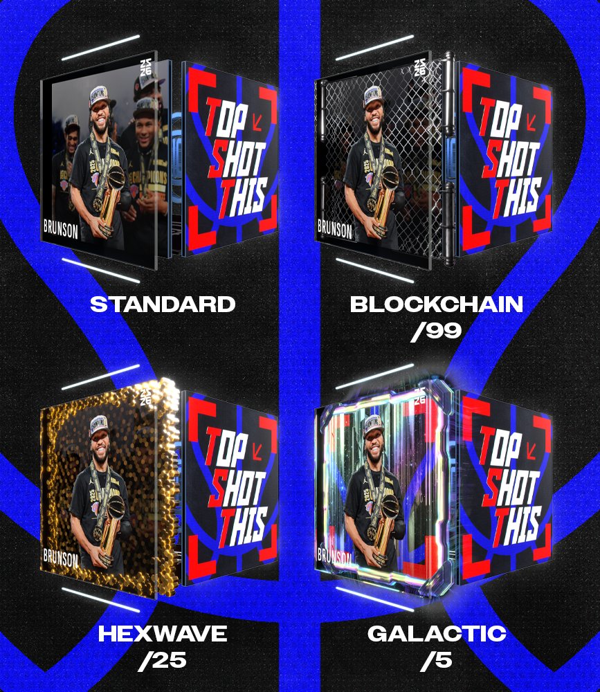 Good morning Champs 🏆
The Knicks are the NBA Cup winners and Jalen Brunson is the MVP!

Secure the Jalen Brunson MVP Moment and chase the scarce parallels ⤵️
hoo.ps/Brunson-Top-Sh…