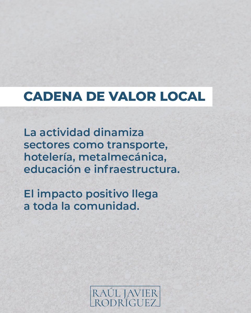 La minería moderna no es una industria aislada: es un motor de desarrollo que impulsa a toda la economía. Genera empleo calificado, fomenta la innovación y fortalece los sectores que acompañan su crecimiento.

Diversificar la matriz productiva de Mendoza significa abrir camino a