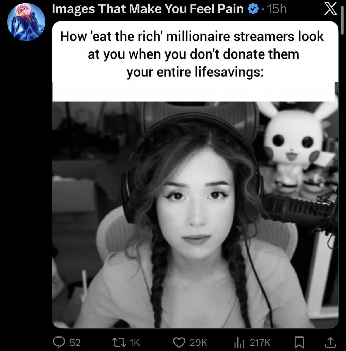 Awk20000's tweet photo. “Eat the rich” millionaire streamers are being called out on timeline https://t.co/4bmpnp1p0e