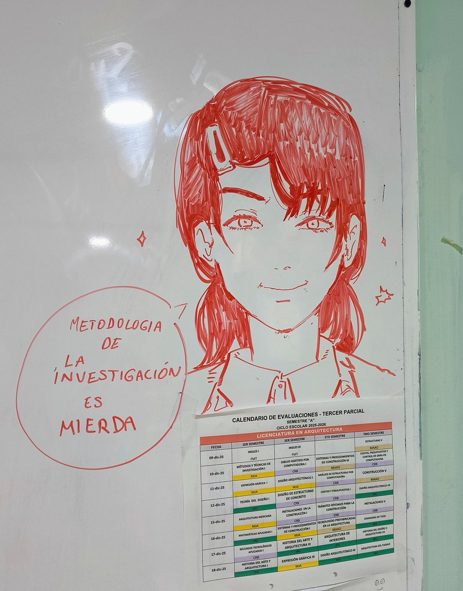 Asa sabe que esa materia es un asco, ojalá la borren