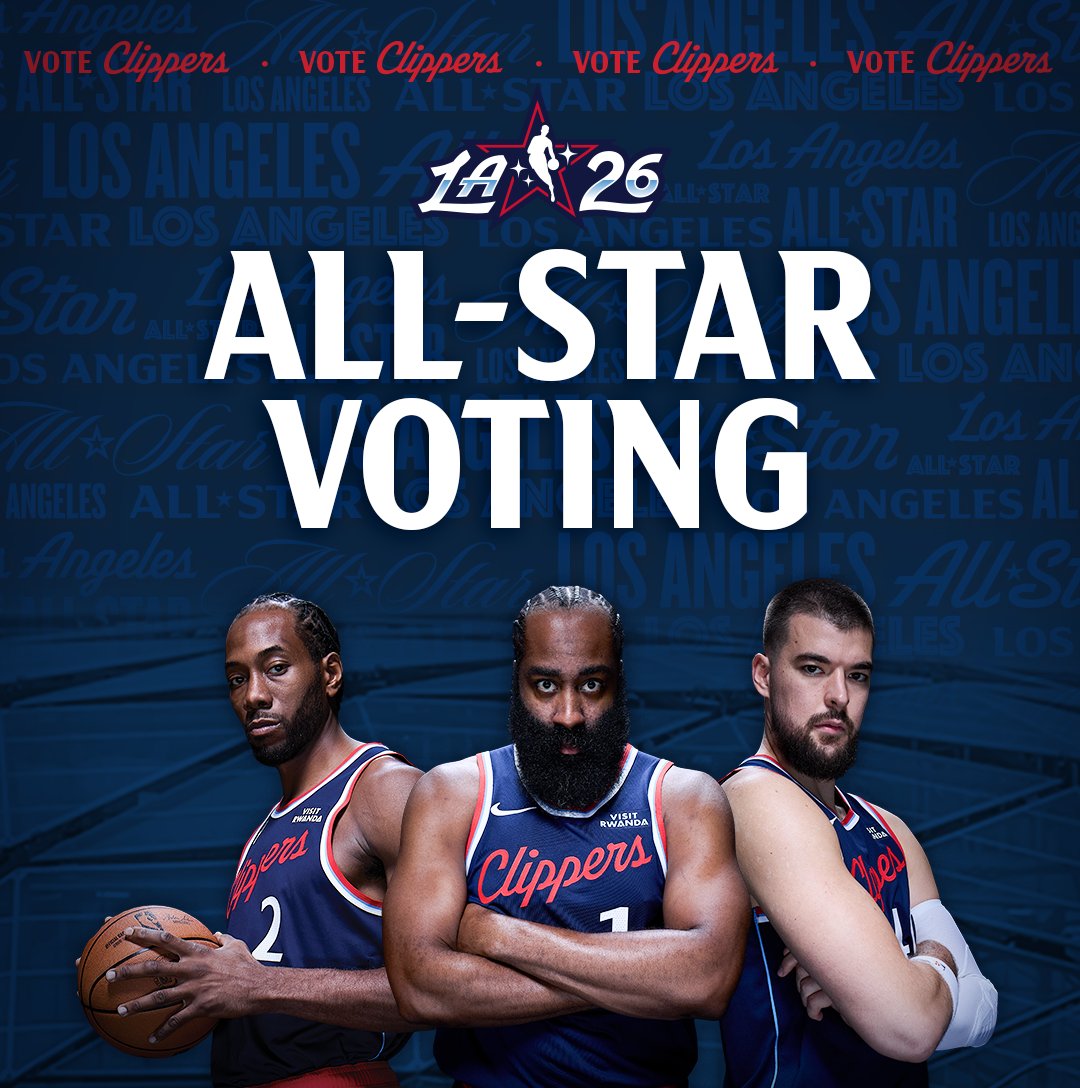 LAClippers's tweet image. All-Star voting is LIVE! Vote every day from NOW until January 14 and help get the Clippers into #NBAAllStar on their home court at @IntuitDome!

VOTE CLIPPERS ⭐️👉 bit.ly/49fYy6m