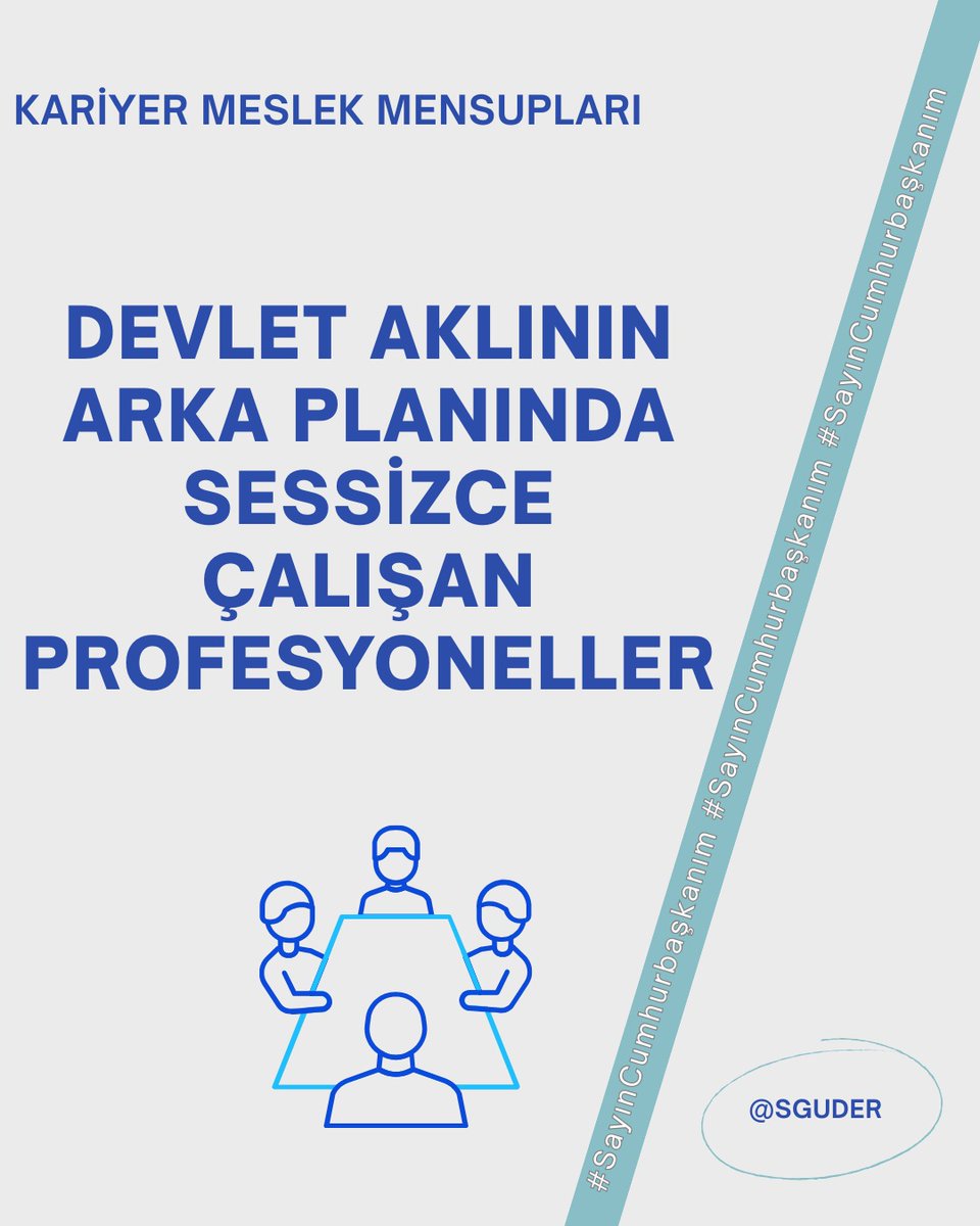 Sessizce çalışan profesyoneller, kariyer uzmanları ve denetim elemanları; TBMM genel kurulundaki özlük hakları maddesinin geçmesini istiyor.

#SayınCumhurbaşkanım