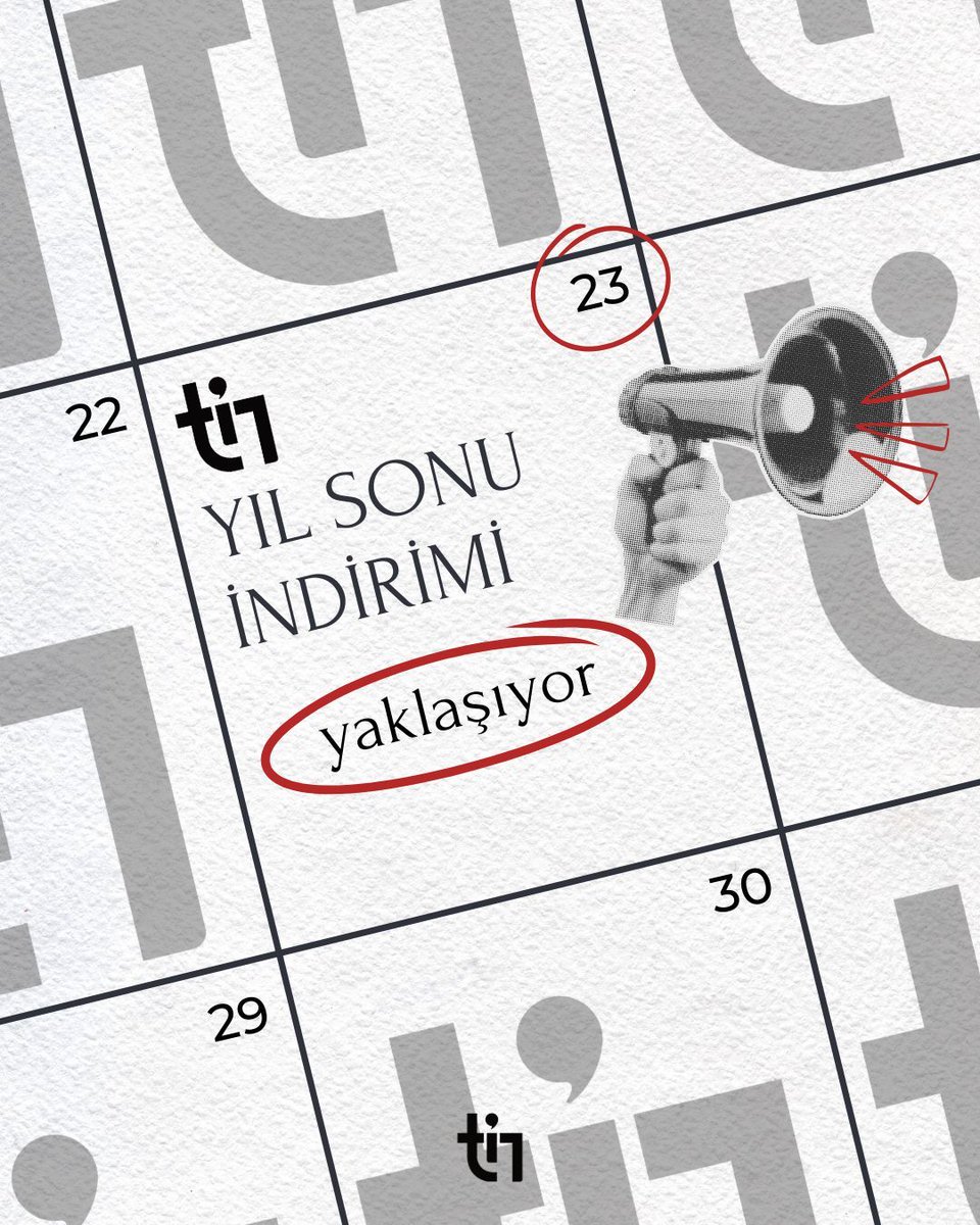 Yıl Sonu Kampanyasına sayılı günler kaldı...

İndirimlerden zamanında haberdar olmak için takipte kalın!!!
