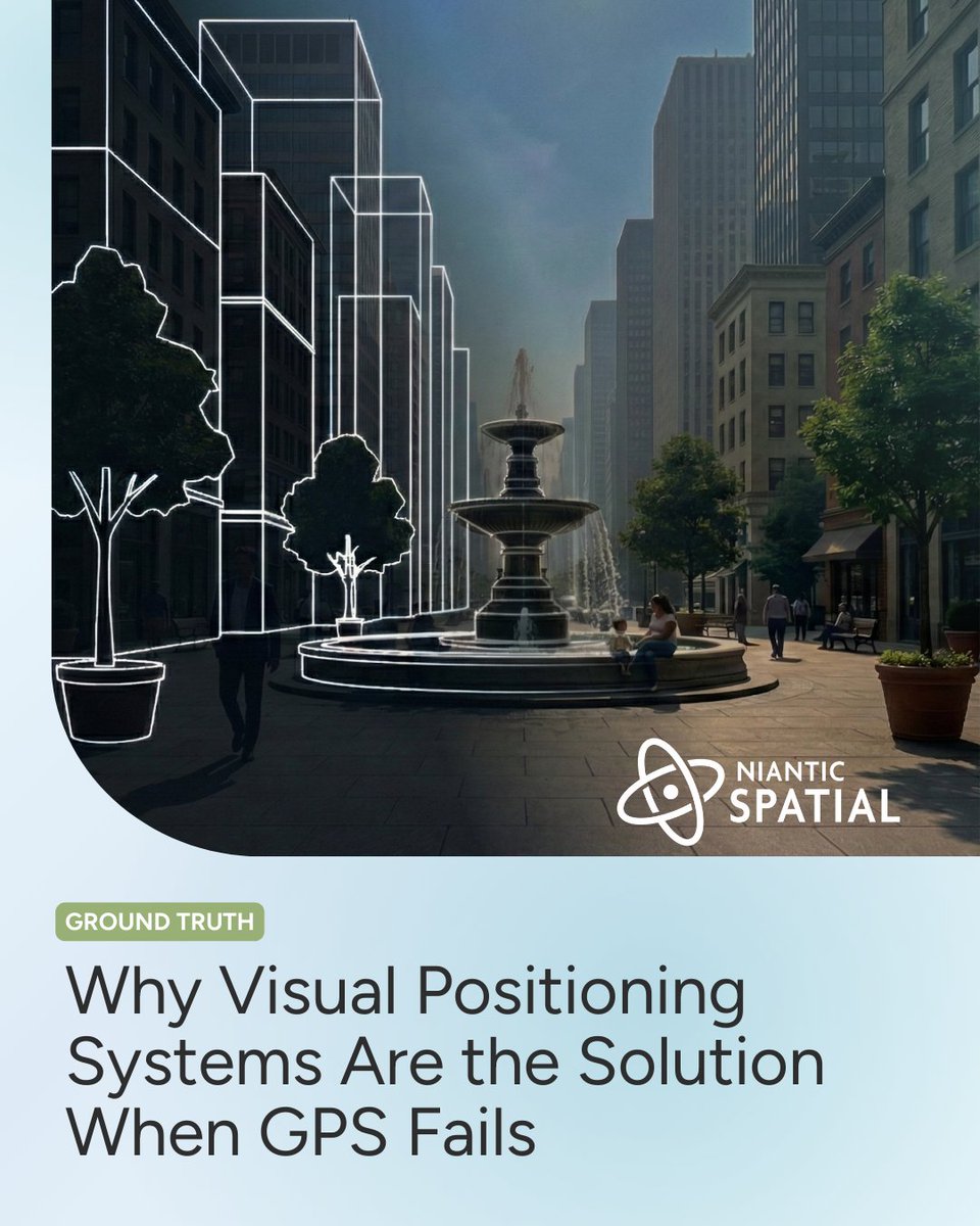 📍GPS is fragile in real-world conditions. Signals bounce off buildings, vanish indoors, or get jammed.

🌐 Learn how Niantic Spatial VPS adds a deep-learning, visual positioning layer for reliable localization when satellites fail.

🔗 hubs.ly/Q03YqZR30
