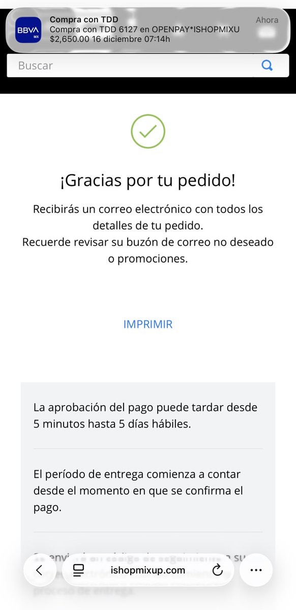 OctavioGzmn's tweet photo. @iShop_Mixup @Profeco  que hago si realice el pago, me hicieron el cargo y me cancelaron la compra??? https://t.co/ARjBXJsBUe