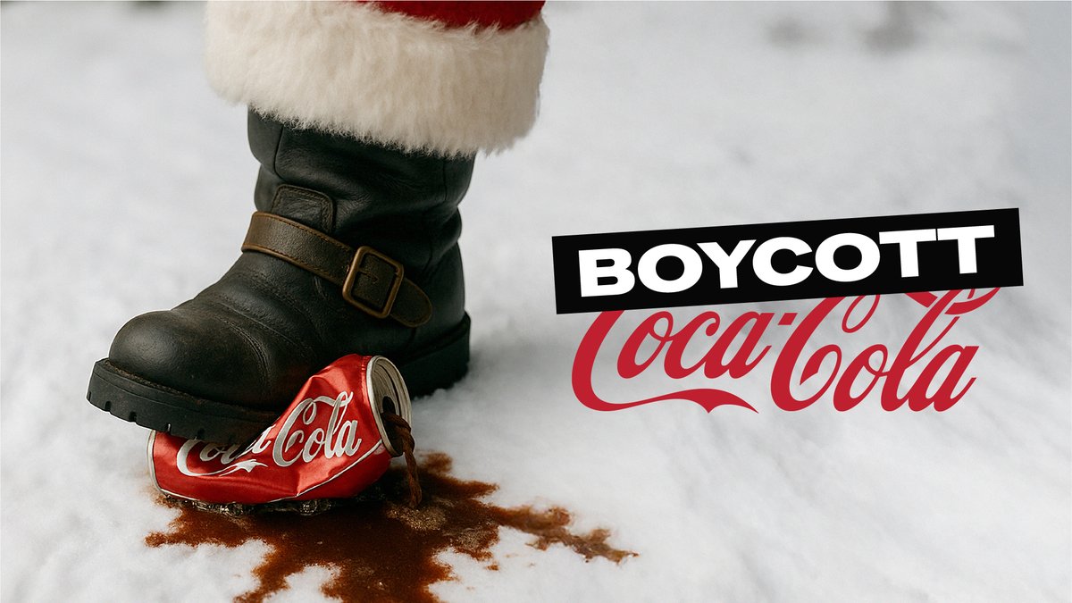 PSCupdates's tweet image. 🚨 Sign the petition - Boycott Coca Cola 

Coca Cola enables Israel’s land theft, military occupation and apartheid against Palestinians.  Coke operates in illegal Israeli settlements, built on stolen Palestinian land.

Sign the petition to tell Coca-Cola you’re boycotting:…
