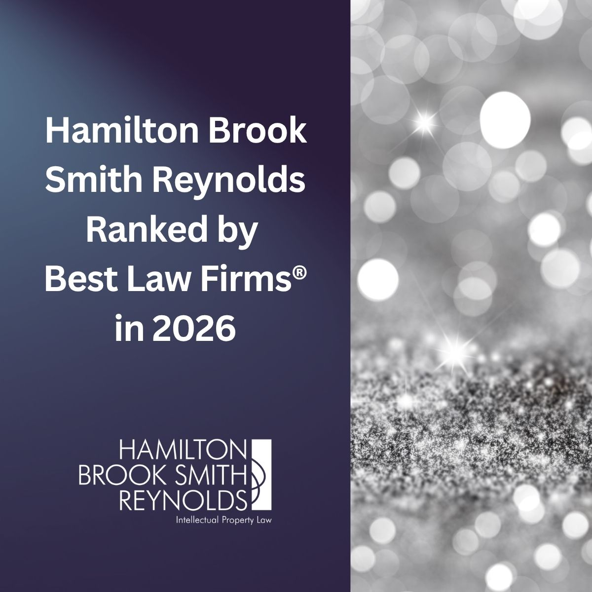 Hamilton Brook Smith Reynolds is proud to announce our recognition in the 2026 edition of Best Law Firms®, earning both national and regional top-tier rankings in Patent Law, Trademark Law, and Intellectual Property Litigation. lnkd.in/e94ScnBG